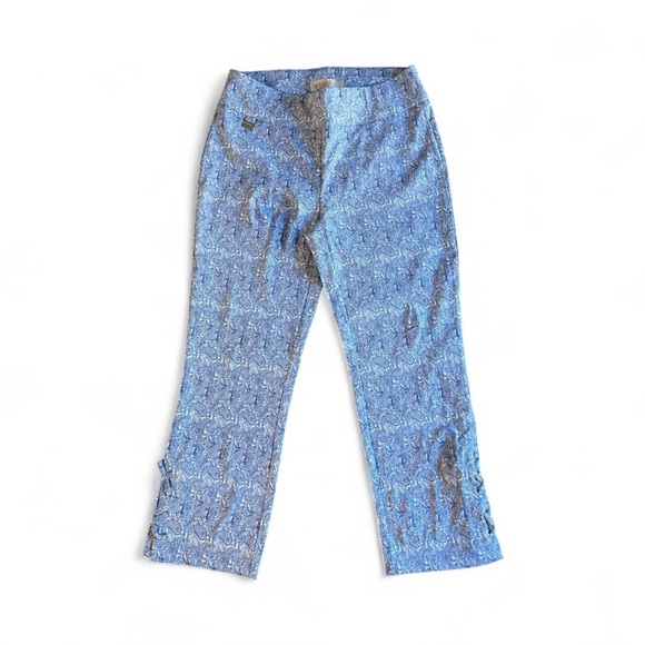 Philosophy Denim - Anthropologie Capri Pants – Blue & White Paisley NWT